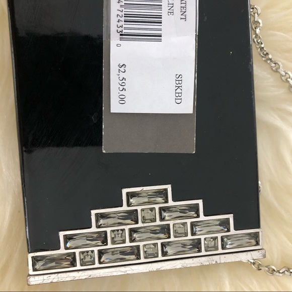 ✨JUDITH LEIBER✨ Minaudiere Patent Crystal Clutch - Picture 5 of 8